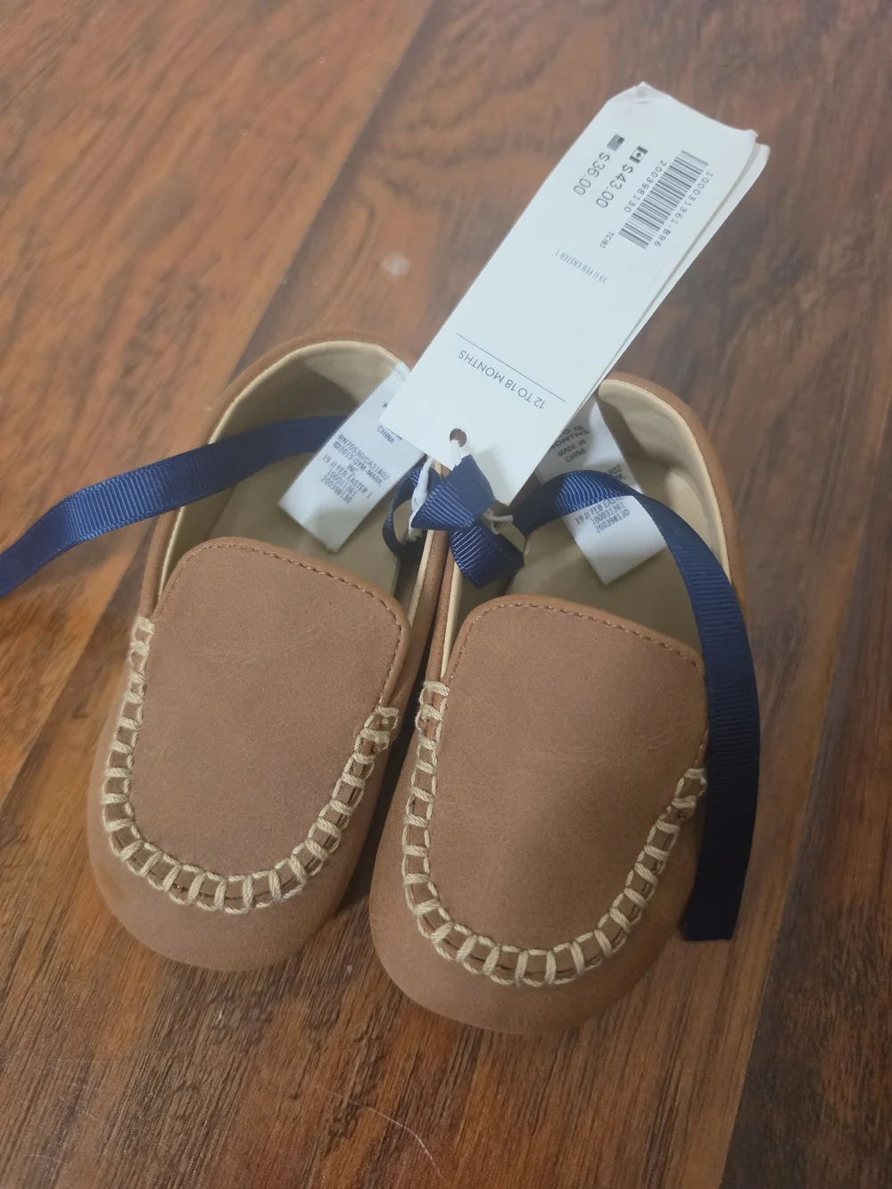 NWT Janie and Jack Brown Loafer Baby Shoes Size 12-18 Month